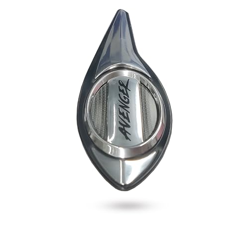 Image of RJVON - Bike Tank Bajaj Avenger 3D Emblem in Chrom 2 Pcs for Bajaj Avenger Logo