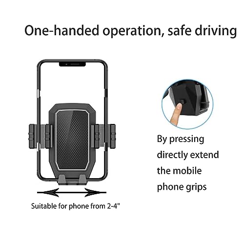 Pletmin Car Cup Holder Phone Mount: Universal Auto Cell Phone Stand with Drink Expand Cup Holder for SUV | Automobile |Truck |Compatible with iPhone & Samsung and Other Android Smartphone-Black