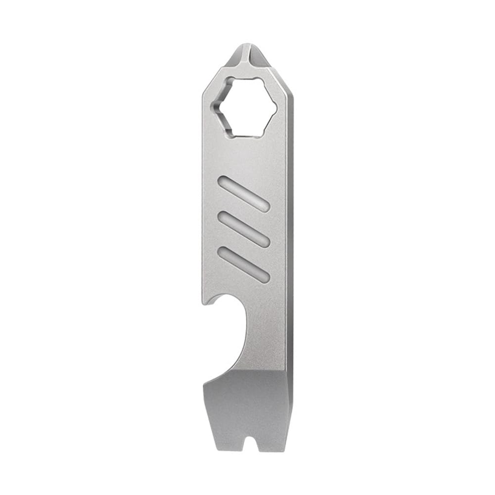 CTRLZS TC4 Titanium Alloy Crowbar Graduated Scale Wrench Outdoor Tools Multifunction Camping Gear
