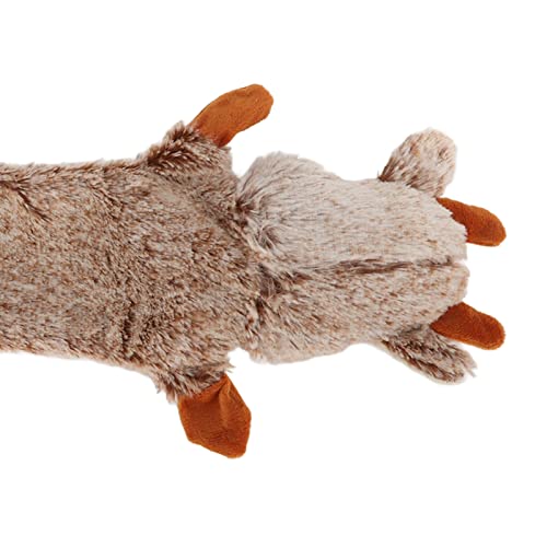 Juguete mordible sonoro para perro de peluche forma animal miniatura 7