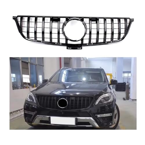 Fixation calandre défectueuse : capot de prise d'air Benz Classe ML W166 argenté 2013-2015