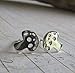 Mushroom Stud Earrings Polished Sterling Silver Handmade in USA