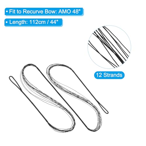 PATIKIL Bow String Replacement with Bowstring Finger Guards for Traditional Recurve Bowstring - Image 3