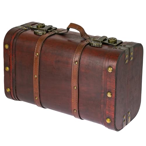 HMF 6412-140 Coffre au trésor en bois | Coffre vintage...
