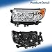 Silscvtt Headlights Assembly Replacement for Subaru Forester 2006-2008 Halogen Housing Reflector Headlamp Driver Side 84001SA471