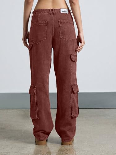 Image of GRECIILOOKS Baggy Jeans for Women | High Waist Wide Leg Stylish for Girls Trendy Women's Pant | Loose Jean for Women's | Jean for Womens