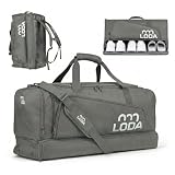 LODA Team (68L) - Sporttasche mit Schuhfach, Nassfach, Rucksackfunktion & Wertsachenfach - Perfekte Fußball-, Handball-, Trainings-, oder Fitnesstasche - Tasche für Sport, Reisen & Freizeit