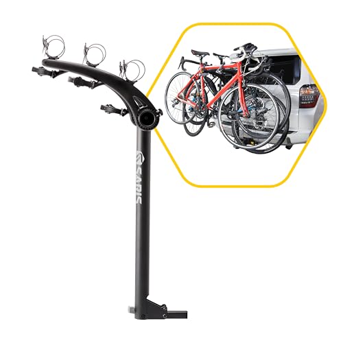 Saris Bones 3-Bike Hitch Rack Bicycle Carrier, with Easy Fold Design and Tilting Base