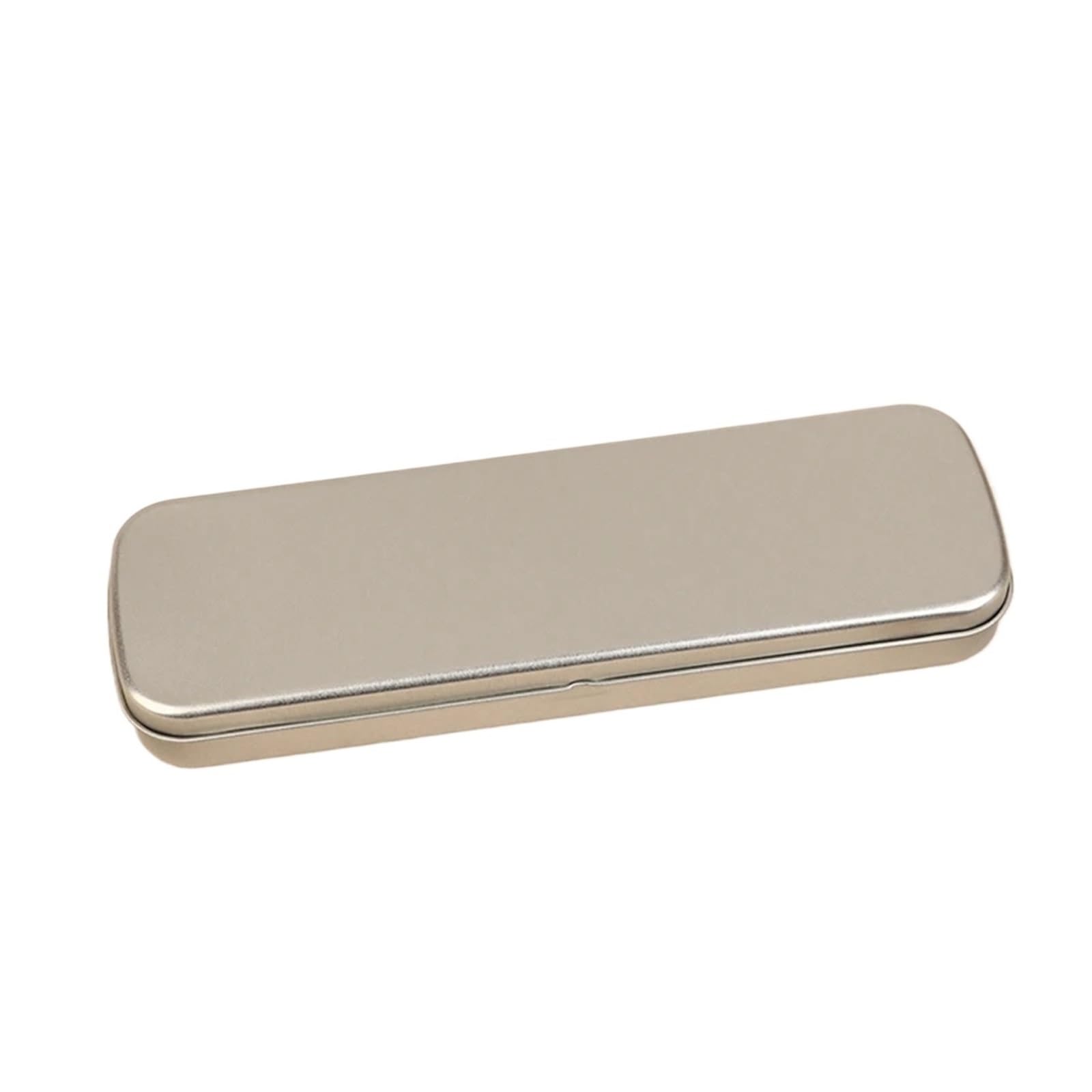 ZHSOAO 2PCS Metal Pen Box Iron Versatile Pencil Stationery Students Spacious Heavy Duty Rectangular Fountain Case for Pen
