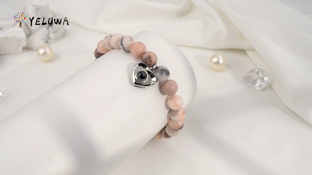 YELUWA Bracciale 'Sei Fantastico' Per Donne – Pietre Naturali 8 Mm Con Messaggio Ispirazionale – Regalo Per Amiche E Colleghe - 4