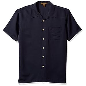 M570 HA MENS CORD CAMP SHIRT NAVY 3XL