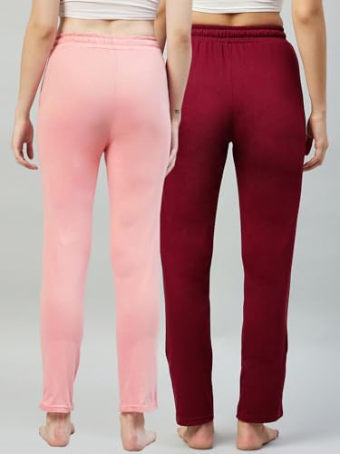 Image of BLINKIN Women Cotton Stribed Casual Style Pyjamas|Lowers With 2 Side Pockets : Ideal For Night Wear & Comfort Wear - The Ultimate Relaxed Fit Track Pants (Combo-608)