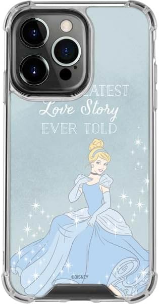 Skinit Clear Phone Case Compatible with iPhone 14 Pro - Officially Licensed Disney Cinderella Greatest Love Story Ever Told Design