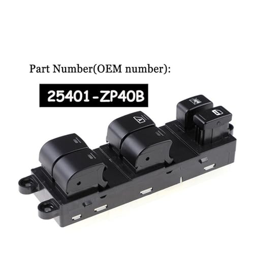 Interruptor elevalunas coche Pathfinder 05-08 mando eléctrico delantero 25401-ZJ60A 2