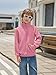 Haloumoning Boys Quarter Zip Quilted Sweatshirts Kids Fashion Long Sleeve Pullover Clothes 5-14 Years Coral Red