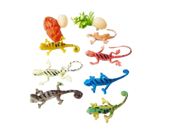 Chuz N Pick Fancy Jungle Mini Lizard, Reptile, Chipakli Set Toy Figure with eggs and plants Playing Set for Kids, Art Craft Decoration, Pranks and games (Pack of 7) (B0CPT54372) Amazon Price History, Amazon Price Tracker