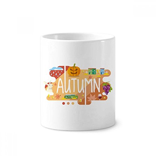 Cadeau tasse blanche en céramique automne pour bureau et maison