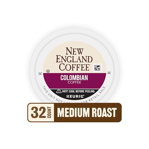 Image of New England Coffee Colombian Supremo Single Serve Pods 32 Count (Pack of 4)