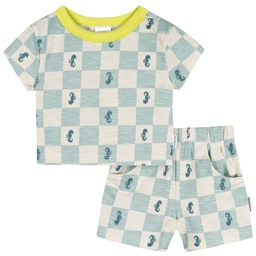 Image of Gerber Baby Boys' Toddler T-shirt and Short Set