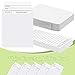 Harloon 1000 Pcs Library Cards Pockets and Library Checkout Cards, Self Adhesive Book Pockets Personal Reading Kit Due Date Envelope Sleeves for Classroom Office CDs DVDs Gift Tag