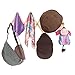 AMAPON Accordion Style Expandable Wall Wooden Coat Rack 13 Hooks (Pegs) Hang Hats Jackets Coffee Mug Purses Necklaces Towels Cap Leash Scarves Data Line Kitchenware