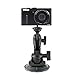Delkin Devices Fat Gecko Mini Suction Camera Mount - Powerful Suction Cup Camera Mount for Car, Motorcycle, Desk, Window | Secure and Adjustable Action Camera Holder for Video Recording