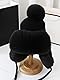 AXELENS - Wintermütze zum Schutz der Ohren. Warm und modisch, aus modischem Stoff., Schwarz , One size