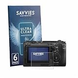 Savvies 6 Stück Schutzfolie für Canon EOS C50 Bildschirmschutz-Folie Ultra-Transparent