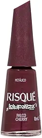 Esmalte Vinho Metálico Risqué & Lollapalooza Brasil Palco Cherry 8ml