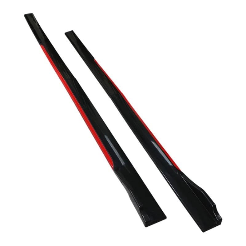 Faldones laterales universales de 2 metros con divisores bicolor negro rojo 5