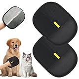 2 Stück Fell Magnet Handschuh, Fellmagnet Handschuhe Doppelseitig für Hunde & Katzen, Wiederverwendbare Tierhaarentferner Handschuh, Anti-Statik Atmungsaktive Haustierhaarentferner, Katzenspielzeug