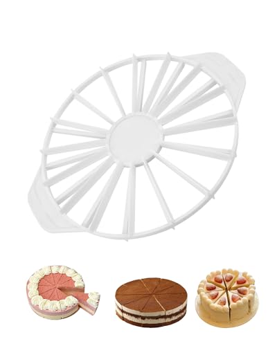 Thapncow 1 Stück Tortenteiler 14/16 Verstellbarer Kunststoff-Kuchen-Slicer