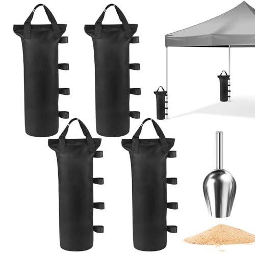 Adiwo Pavillon Sandsäcke – 4 Stück, 45x30 Cm, 600D Oxford Wasserdicht