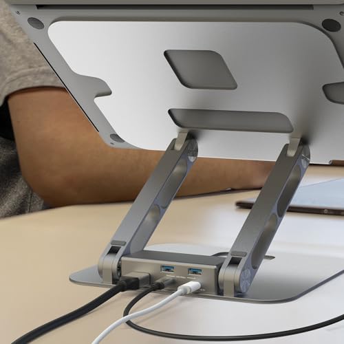 Support pour ordinateur portable j5create dock 4K JTS327-N ajustable - 5
