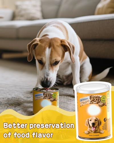 Caianwin 12 Stück Dosendeckel für Tierfutter 3 Verschiedenen Grössen (200g/500g/800g) PE Transparenten Kunststoff Deckel,Wiederverwendbar Konservendosen Deckel für Katzenfutter und Hundefutter Dosen