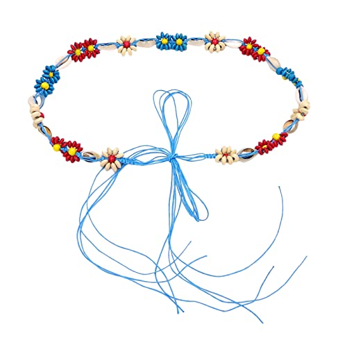 appuivbt Bohemian Beads Waist Belt Boho Braided Belt Summer Dress Belt Waist Chains Tassels Belt for Women