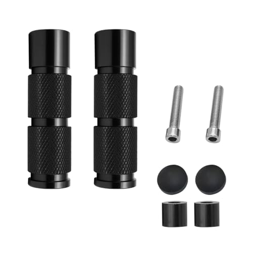 Sandfren 2PCS Motorcycle Foot Pegs, Aluminum M8 CNC Motorbikes Passenger