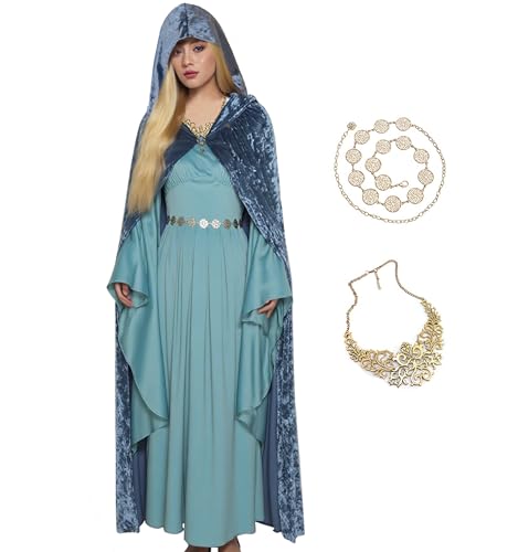AYYOHON Arwen - Disfraz de reina princesa Arwen para mujeres adul...