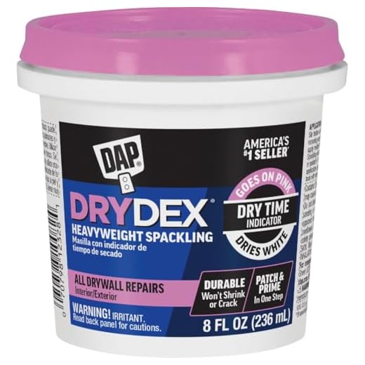 Dap 12328 DryDex Spackling Interior/Exterior, 1/2-Pint