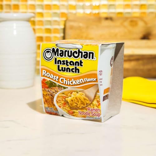 Image of Maruchan Instant Lunch Ramen Noodles, Roast Chicken Flavor - Japanese-Style Instant Noodle Soup, Easy Meal Ready in 3 Minutes - 2.25 Oz., (Pack of 24)