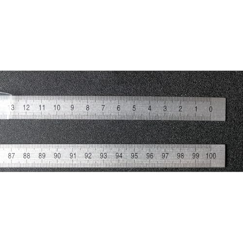 Cinta métrica adhesiva de acero inoxidable 300mm x 20mm miniatura 5