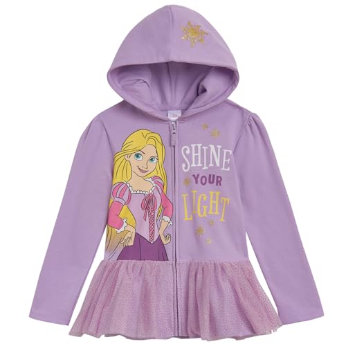 Disney Princess Zip Up Hoodie Infant to Big Kid Sizes (18 Months - 14-16)