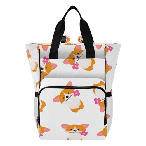 susiyo Funny Background with Corgi Diaper Bag ...