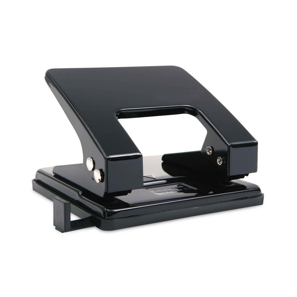 Rapesco PF80A0B1 80 Perforadora de 2 Agujeros, Capacidad de 18 Hojas, Negro