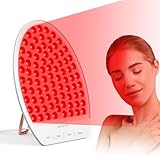 Red Light Therapy for Face and Neck, Near Infrared Light Panel with Adjustable Stand for Body, Red Light Therapy Lamp with 84 LEDs with Timer, 660nm & 850nm