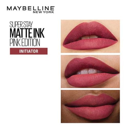 Image of Maybelline New York Liquid Matte Lipstick, Long Lasting, 16hr Wear, Superstay Matte Ink, 170 Initiator, 5ml