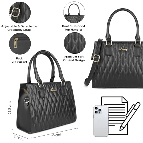 Image of Lavie Women's Stitch Shelly Medium Satchel Bag | Ladies Purse Handbag