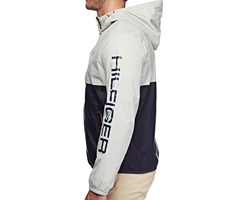 Image of Tommy Hilfiger Men's Lightweight Active Water Resistant Hooded Rain Jacket