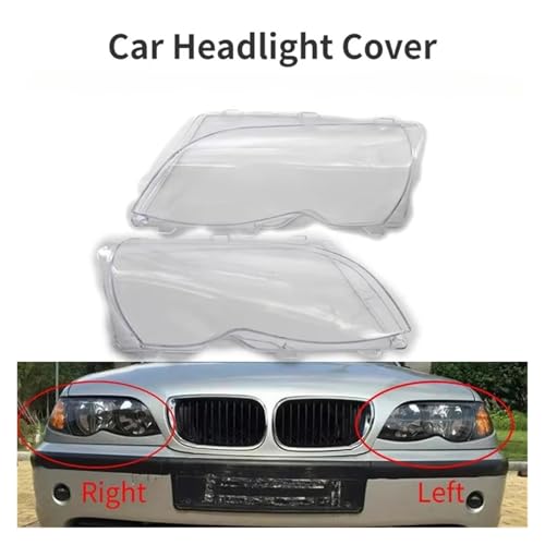 Couvre-phares voiture en polycarbonate premium pour BMW E46 Berline
