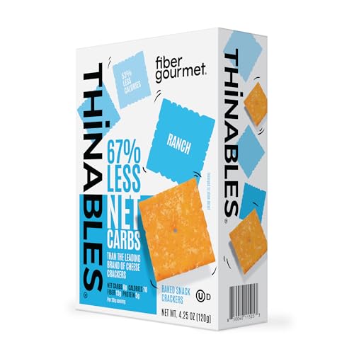 Fiber Gourmet Thinables Baked Cheese Crackers - Ranch - (Pack of 1)